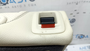Backrest of the rear row of seats, 2nd row, right, Mercedes W167 GLE 350 450 20-24, beige leather, perforated, for cleaning