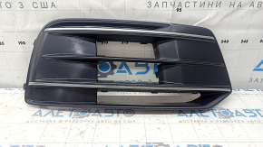 Right front bumper grille for Audi Q5 80A 18-20 with chrome, sand, chips