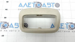 Mercedes W167 GLE 350 450 20-23 upper rear center console trim, beige, broken guide, needs cleaning, scratches