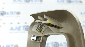 Mercedes W167 GLE 350 450 20-23 upper rear center console trim, beige, broken guide, needs cleaning, scratches