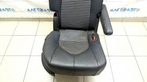 Rear seat, 2nd row, right, Toyota Highlander 21, combination, black, 7-seater, XSE, melted headrest