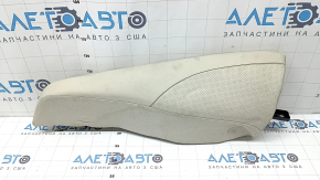 Rear seat side panel, 2nd row, left, Mercedes W167 GLE 350 450 20-23, beige leather with perforation, dents, needs cleaning, crack in the mount