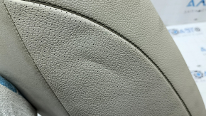 Rear seat side panel, 2nd row, left, Mercedes W167 GLE 350 450 20-23, beige leather with perforation, dents, needs cleaning, crack in the mount