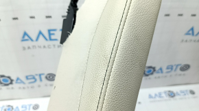 Rear seat side panel, 2nd row, right, Mercedes W167 GLE 350 450 20-23, beige leather with perforation, dents, needs cleaning