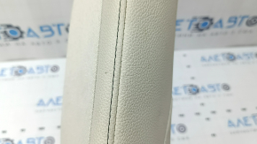 Rear seat side panel, 2nd row, right, Mercedes W167 GLE 350 450 20-23, beige leather with perforation, dents, needs cleaning