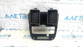 Dodge Grand Caravan 11-20 black center dash trim with deflectors, scratched