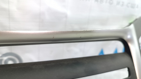 Hyundai Sonata 11-15 black dashboard trim with silver insert, type 2, scratches