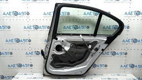 Rear right door assembly BMW 3 F30 12-18 silver A83, dent, bumps