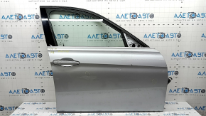 Front right door assembly BMW 3 F30 12-18 keyless, silver A83, dents, scratches on the trim