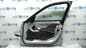 Front right door assembly BMW 3 F30 12-18 keyless, silver A83, dents, scratches on the trim