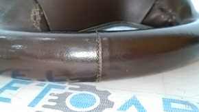 Cadillac ATS 13 bare steering wheel - brown leather, no buttons, scratches