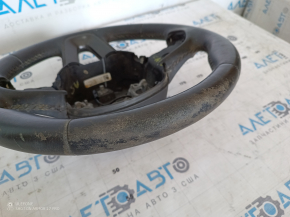 Naked steering wheel Dodge Challenger 15-23 rest leather black, without buttons, with pads, wiped