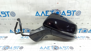 Left side mirror for Toyota Highlander 20-24, 7 pins, turn signal, heated, BSM, black, with protective film