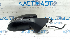Right side mirror for Toyota Highlander 20-25, 7 pins, turn signal, heated, BSM, black, with protective film