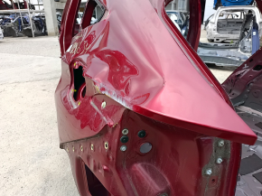 Quarter wing rear left Toyota Venza 21-24 red, on the body, wrinkled