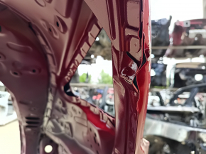 Quarter wing rear left Toyota Venza 21-24 red, on the body, wrinkled