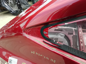 Quarter wing rear right Toyota Venza 21-24 red, on the body, wrinkled on the top