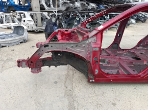 Front left quarter panel of Toyota Venza 21-24 red, on the body