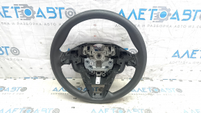 Naked steering wheel for Ford Fusion mk5 13-16, black rubber, scuffs, torn