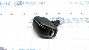 Toyota Highlander 20-25 gear knob, black leather, scratches, worn