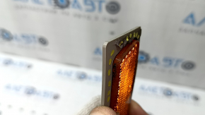 The front left reflector of the BMW 3 F30 16-18 has come unglued and is worn out.