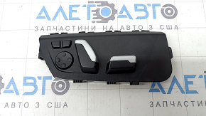 BMW 3 F30 12-18 passenger seat control, black with chrome, with lumbar and side support
