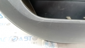 Rear left door panel for Toyota Highlander 20-22 with curtain, black leather, black insert, black leather armrest, scratches, needs cleaning