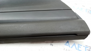 Rear left door panel for Toyota Highlander 20-22 with curtain, black leather, black insert, black leather armrest, scratches, needs cleaning