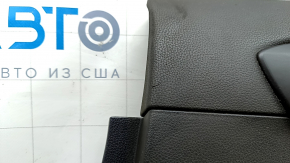 Rear right door panel for Toyota Highlander 20-22 with curtain, black leather, black insert, black leather armrest, scratches, needs cleaning