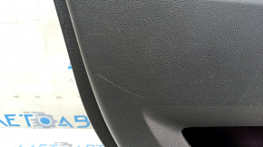 Front left door panel, Toyota Highlander 20-25, black leather, XLE, XSE, black insert, black leather armrest, with handle, scratches, scuffs, needs cleaning