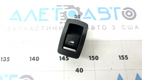 Rear left window lift control BMW 3 F30 14-18 black with black trim and chrome