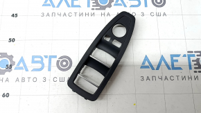 Front left window lift control trim for BMW 3 F30 12-18, black, for automatic folding, scratches