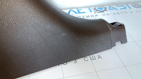 Lower left center pillar trim for a 1998 Cadillac ATS, brown, scratches