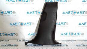 Acura TLX 15 lower right center pillar trim - black, worn