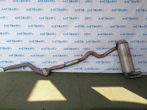Exhaust line middle section BMW F30 17-18 AWD B46 with barrel, with damper and catalytic converter