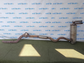 Exhaust line middle section BMW F30 17-18 AWD B46 with barrel, with damper and catalytic converter