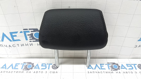Rear center headrest for BMW 3 F30 12-18, black leather with gray stitching