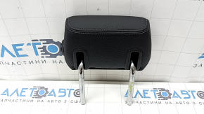Rear center headrest for BMW 3 F30 12-18, black leather with gray stitching