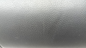 Rear seat cushion BMW 3 F30 16-18, black leather, gray stitching, scratches, needs cleaning