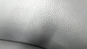 Rear seat cushion BMW 3 F30 16-18, black leather, gray stitching, scratches, needs cleaning