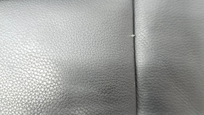BMW 3 F30 12-18 driver's seat backrest trim, black leather, gray stitching, heated, Sport, worn, scratches