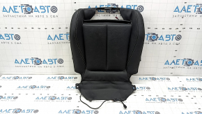 BMW 3 F30 12-18 passenger seat cushion upholstery, black leather with gray stitching, heated, Sport
