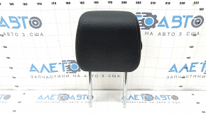 BMW 3 Series F30 4D 12-18 passenger seat headrest, black leather with gray stitching