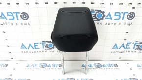 BMW 3 Series F30 4D 12-18 passenger seat headrest, black leather with gray stitching
