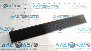 Nissan Murano z52 17-24 black inner front right door sill trim, 3 stripes, worn, broken mount