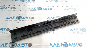 Nissan Murano z52 17-24 black inner front right door sill trim, 3 stripes, worn, broken mount