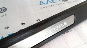 Acura TLX 15 front left door sill plate with chrome, scratches