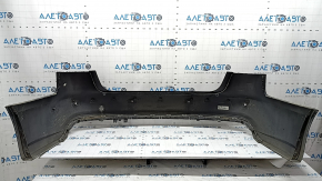 Bare rear bumper for Audi A6 C7 16-18, S-line restyling, with parking sensors, no cap, graphite, dents, scratches, broken fasteners