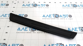 Front left outer door sill trim for Hyundai Santa FE Sport 13-18, black, worn