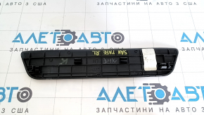 Rear left outer door sill plate for Hyundai Santa FE Sport 13-18, black, worn
